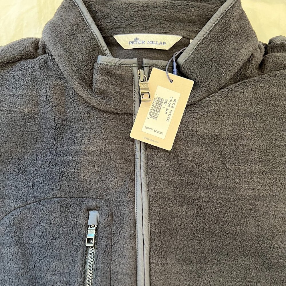 *New with Tags, Unused* Peter Millar Men's Micro Shearling Fleece Jacket
